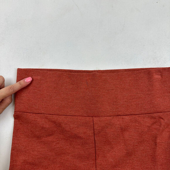 Lou & Grey x LOFT Rust Orange Leggings Back Pockets Sz XS Rayon Nylon Stretch - Picture 4 of 10